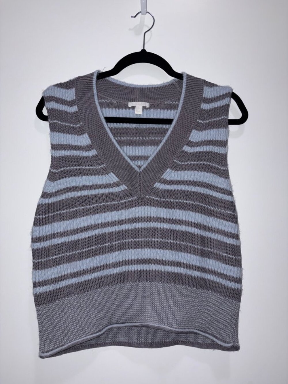 COS Striped Cotton-Wool Vest